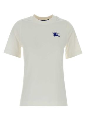 Burberry White Cotton T Shirt