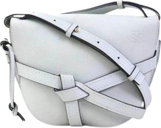 Loewe Pre-owned Shoulder Bag - Dames - Vintage Schoudertas - Wit - ONE Size - Leer - Vintage