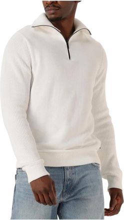 Saint Steve Benjamin-S V-hals Knit - Heren - V-hals truien - Wit - L - Katoen - Truien & Vesten