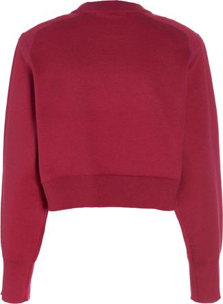 Rotate Rhinestone-Embellished Sweatshirt - burgundy