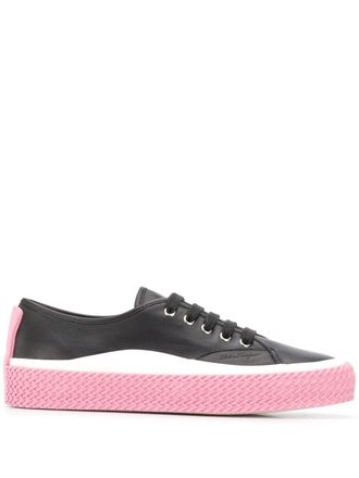 Ferragamo Storm sneakers - women - Leather/Leather/Rubber - 4 - Black