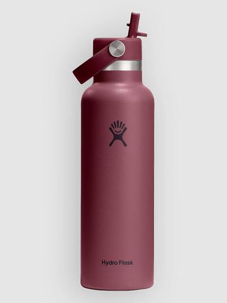 Hydro Flask 21 Oz Standard Flex Straw Cap Fles rood