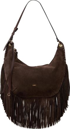 BA&SH Fringes Suede Tote Bag
