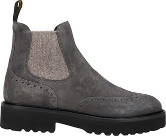 Doucal's Chelsea Enkellaars - Dames - Chelseaboots - Grijs - 37 EU - Leer - Schoenen