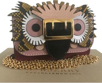 Burberry Python & Leather Mini Beast Bag