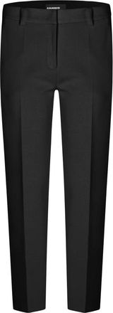 Cambio Krystal Cropped Broeken - Dames - Vrijetijds broeken - Zwart - S - Katoen - Broeken