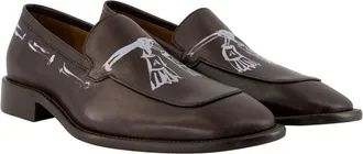 Acne Studios Mens Calfskin Leather Loafer Brown