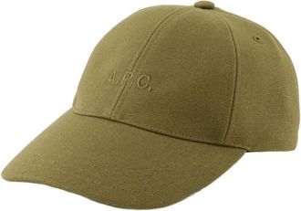 A.P.C. Khaki Katoen Charlie Hoed - Dames - Petten - Groen - 58 CM - Katoen - Accessoires