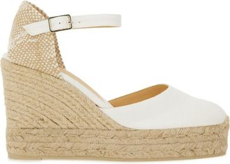 Castaner White Solid Carol Wedges