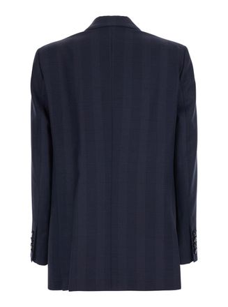Blaz&eacute; Milano Womens Jacket Aramis Blue Wool Virgin Blazers