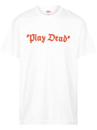 SUPREME T-shirt Play Dead - Bianco