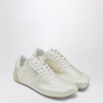 Maison Margiela Factory Sneaker In White Satin
