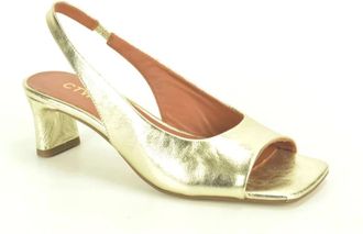 Catwalk Ctwlk., Schoenen, Dames, Geel, 40 EU, Leer, Platin Fijn O. 5cm