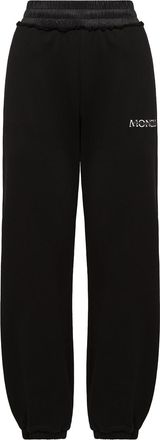 Moncler Moncler Logo Cotton Sweatpants, Women, Black, Size: Xs