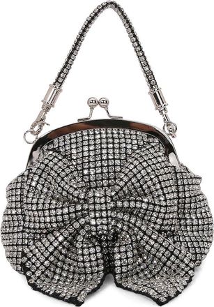 Berness Rhinestone Embellished Bow Handbag in Black at Nordstrom Rack