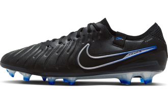 Nike Mens Legend 10 Elite Fg Low, Black Chrome Hyper Royal, 7.5 UK