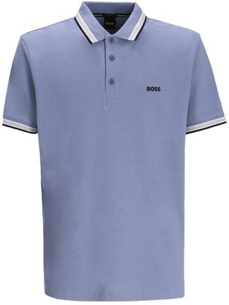 HUGO BOSS Blue Regular Fit Logo Polo