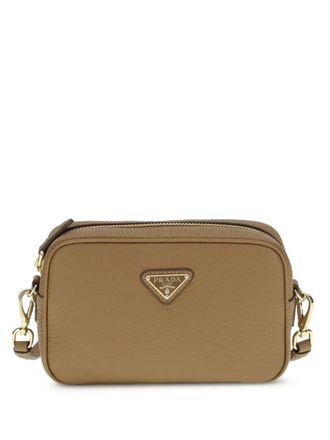Prada Hammered Leather Crossbody Bags
