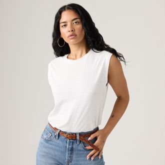 Levi's Boxy Tank Top - Womens - 2XS - White