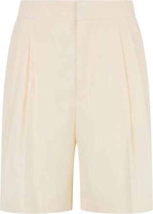 Red Valentino Casual Shorts - Dames - Korte Broeken - Beige - 2XS - Wol - Korte Broeken