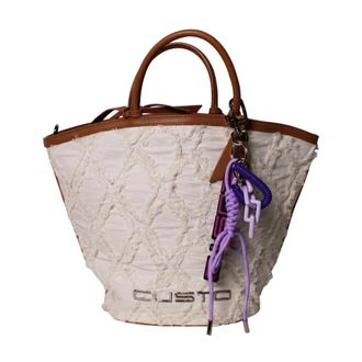 Custo Barcelona Bucket Bag - Dames - Tassen - Wit - Maat: ONE Size Leer