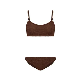 Hunza G Cassie Beaded Crinkle Bikini