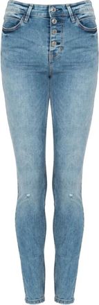 Guess Super High Skinny Jeans - Dames - Jeans - Blauw - Maat: W30 Katoen