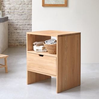 Tikamoon Mueble de almacenaje de roble macizo 60 cm