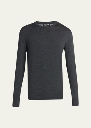 Ermenegildo Zegna Mens Trofeo Wool Crewneck Sweater
