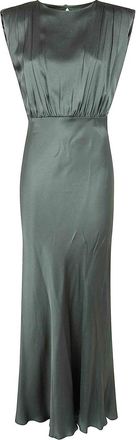 Semicouture Satin Long Dress