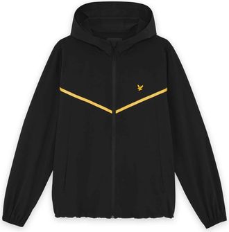 Lyle & Scott Gestreept Trainingsjack - Heren - Zomerjassen - Zwart - L - Jassen