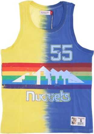 Mitchell & Ness NBA Tie Dye Tank Mutombo 55 - Heren - Fitness - Veelkleurig - S - Katoen - Fitness