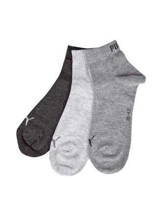 Puma Socken mit Label-Details im 3er-Pack in Anthrazit, Größe 39-42
