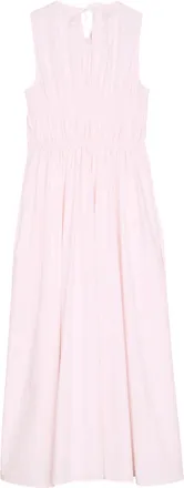 Cecilie Bahnsen Powder Pink Midi Dress with Flared Skirt