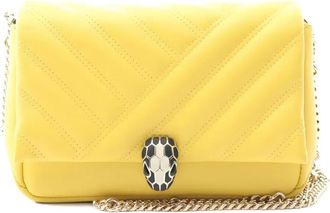 Bulgari 2010s Serpenti Cabochon crossbodytas - Geel