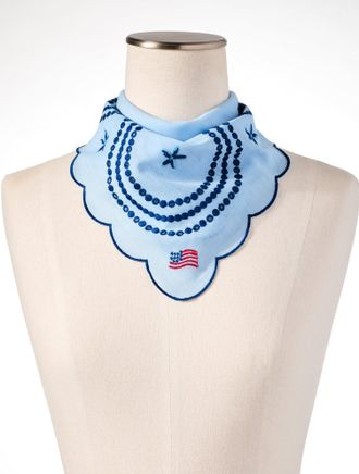 Talbots Americana Neckerchief - Light Chambray - 001 - 100% Cotton Talbots