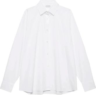 Anine Bing Essie Shirt - Dames - Overhemden - Wit - L - Katoen - Overhemden