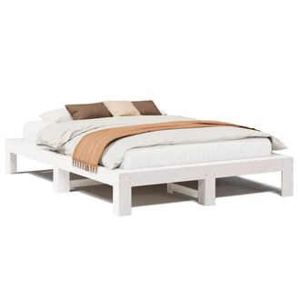 Berkfield Home Bed Frame without Mattress White 160x200 cm Solid Wood Pine