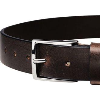 CHARLES TYRWHITT Leather Chino Belt in Brown at Nordstrom, Size 34