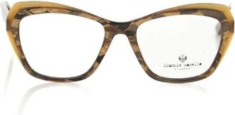 Frankie Morello Cat Eye Bril met Havana Patroon - Dames - Brillen - Beige - ONE Size - Accessoires