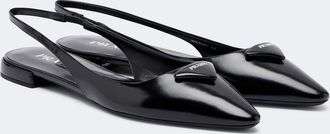 Prada Leather slingback ballet flats