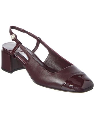 Jimmy Choo London Elisa SB 45 Leather Slingback Pump