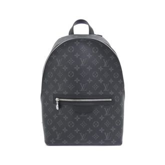 Louis Vuitton Black Coated Canvas Backpack (Pre-Owned)