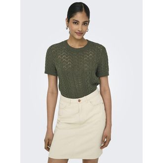 Only Trui met ronde hals en korte mouwen