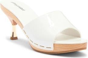 Jeffrey Campbell Cammie Platform Slide Sandal in White Patent at Nordstrom Rack, Size 7.5