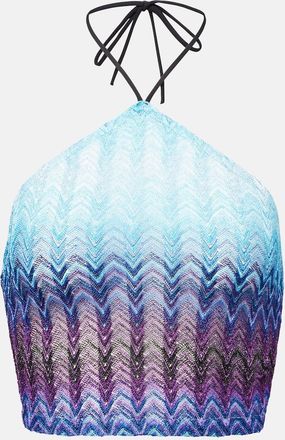 Missoni Top cropped con scollo allamericana