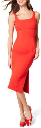 Spanx SPANXshape Ponte Midi Tank Dress in Poppy at Nordstrom, Size X-Large