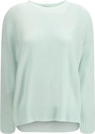 Allude Truien & Vesten, Dames, Blauw, M, Kasjmier, Rondgebreide Kasjmier Trui
