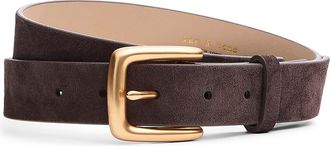 Rag & Bone Cassie Suede Belt in Dark Chocolate Suede at Nordstrom, Size X-Small