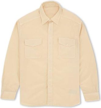 Fortela CPO Twill Cotton Overshirt in White at Nordstrom, Size Small Eu